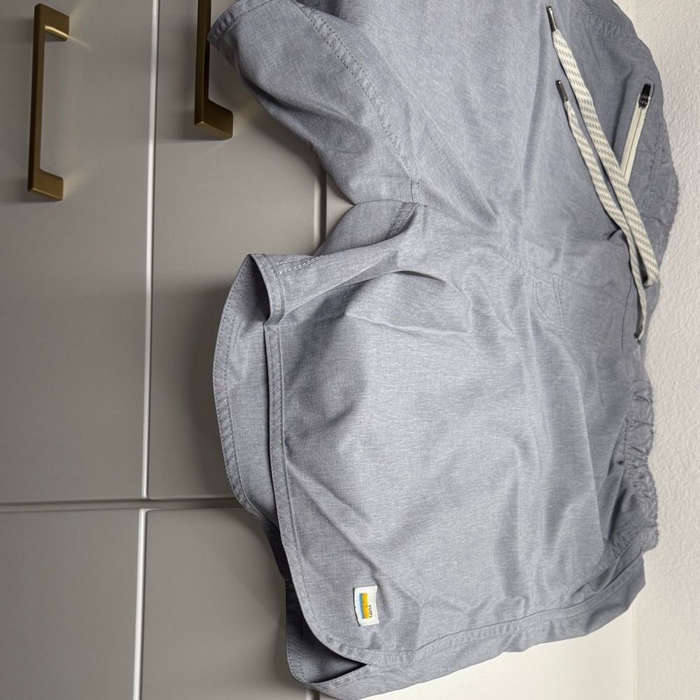 Vuori Gray Athletic Shorts - Banks